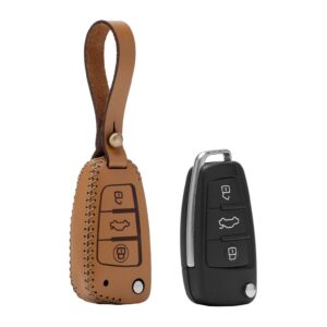 Audi A3 Key Fob Leather Case Leather Strap Hook SEN2024233 3