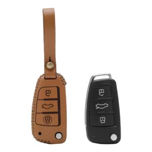 Audi A3 Key Fob Leather Case Leather Strap Hook SEN2024233 4