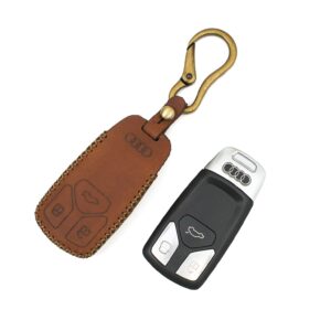 Audi Q4 Key Fob Leather Case Carabiner Hook SEN2024210 3