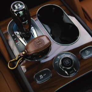 Bentley Bentayga Carabiner Key Fob Leather Case SEN2024457 1