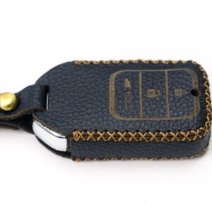 Honda CRV Key Fob Leather Case Leather Strap Hook SEN2024196 1