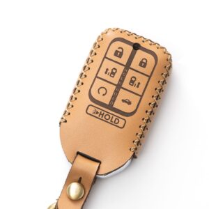 Honda Odyssey Key Fob Leather Case Brass Hook SEN2024194 1