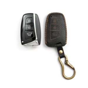 Hyundai Genesis Key Fob Leather Case Carabiner Hook SEN2024234 3