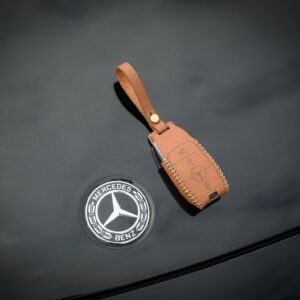 Mercedes GLC 200 Key Fob Leather Case Leather Strap Hook SEN2024181 1
