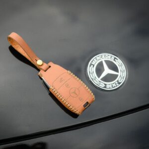 Mercedes GLC 200 Key Fob Leather Case Leather Strap Hook SEN2024181 2