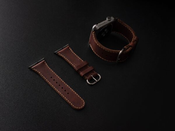 SEN Leather Apple Watch Band Large 424445mm Black Adapter SEN2024348 1