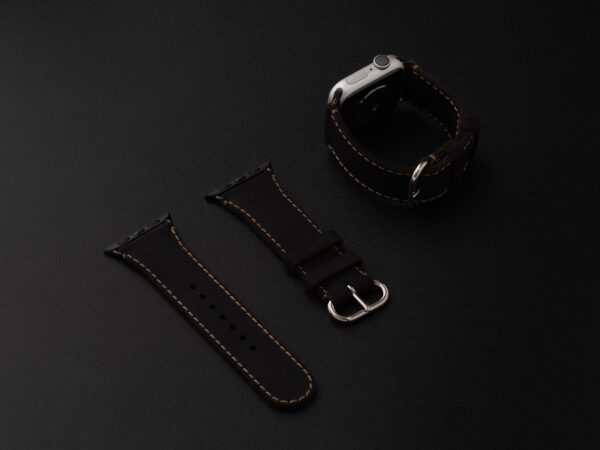 SEN Leather Apple Watch Band Large 424445mm Black Adapter SEN2024348 3