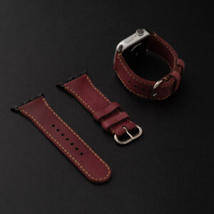 SEN Leather Apple Watch Band Large 424445mm Black Adapter SEN2024348 5