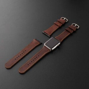 SEN Leather Apple Watch Band Small 384041mm Black Adapter SEN2024350 1