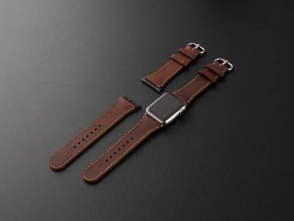 SEN Leather Apple Watch Band Small 384041mm Black Adapter SEN2024350 1