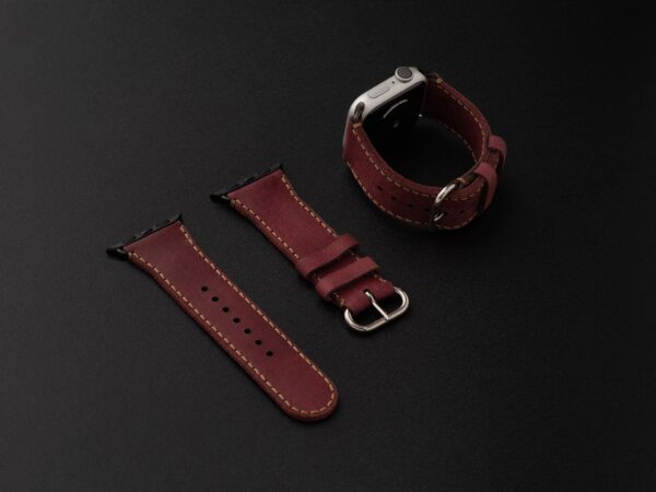 SEN Leather Apple Watch Band Small 384041mm Black Adapter SEN2024350 3