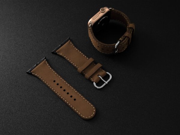 SEN Leather Apple Watch Band Small 384041mm Black Adapter SEN2024350 5