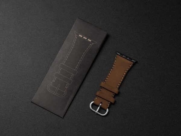 SEN Leather Apple Watch Band Small 384041mm Black Adapter SEN2024350 6