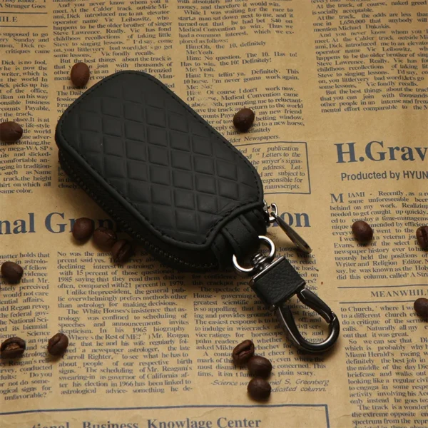 kf Seb3ac3895a514443b7cfe1fe2b491c715 1Pcs Leather Key Holder Minimalist Keychain Case Wallet Key Storage Case Key Protector Large capacity Multifunctional