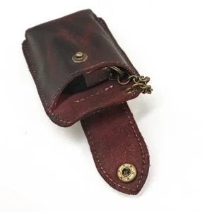 kf Sfea8ad015ee04a7fa92b0247077cae45t Leather Car Key Case Belt Wear Smart Belt Pouch Portable Key Case Retro Wrinkled Top Layer