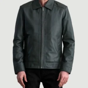 Men's Inferno Green Leather Jacket Video Thumbnail